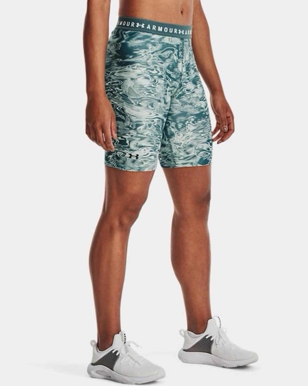 Under Armour Women’s HeatGear Armor Printed Compression Bike Shorts Small